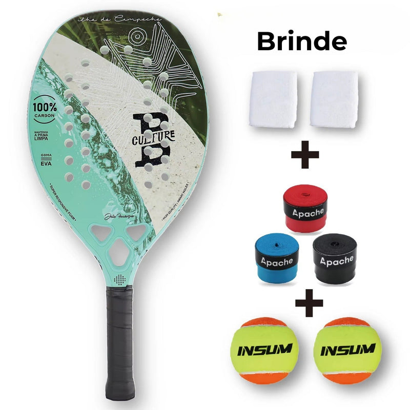 Raquete Beach Tennis Carbon Pro 3K Unlimited